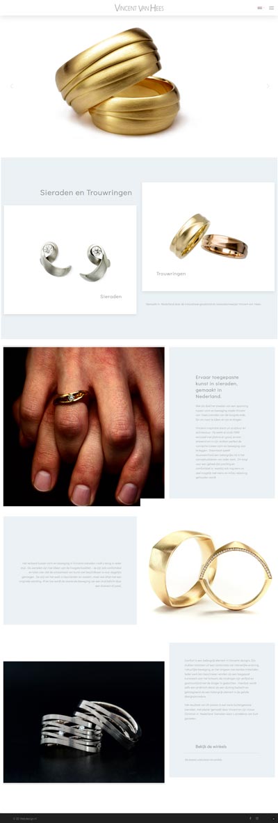 vincentvanhees.nl webdesign juwelen collectie